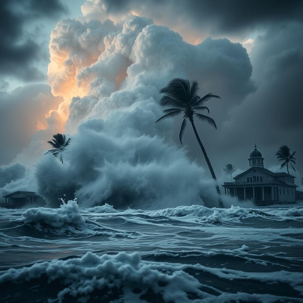 Hyperrealistic Storm Threatens Florida in Cinematic Renderin...