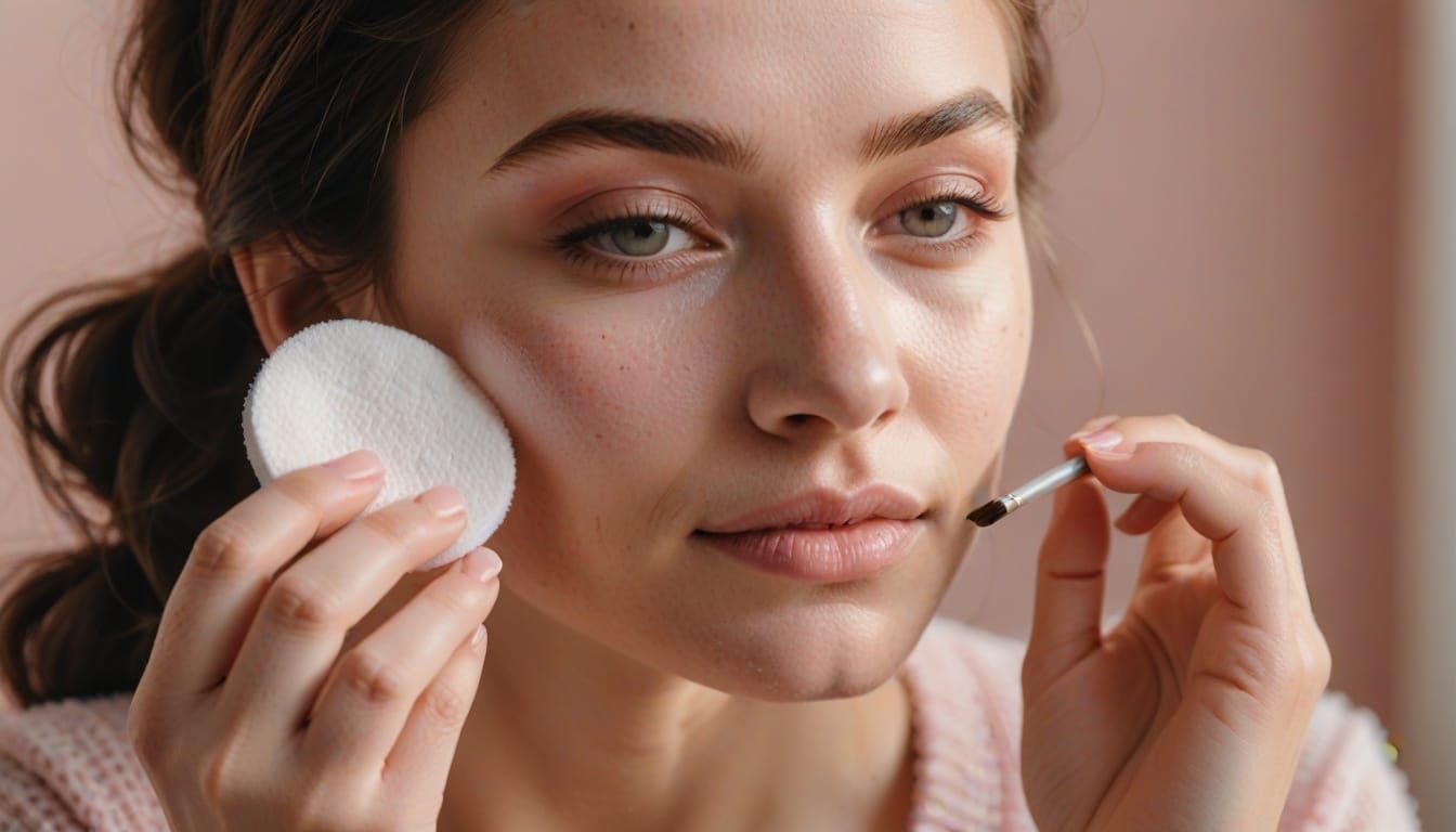 Soft Focus Makeup Removal with Gentle Watercolor Style