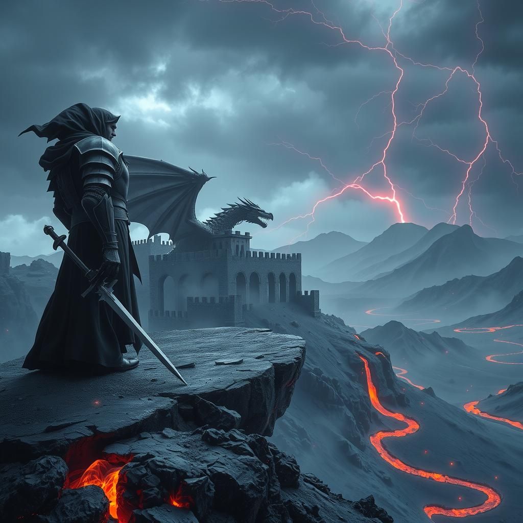 Imposing Knight and Dragon in a Cursed Land