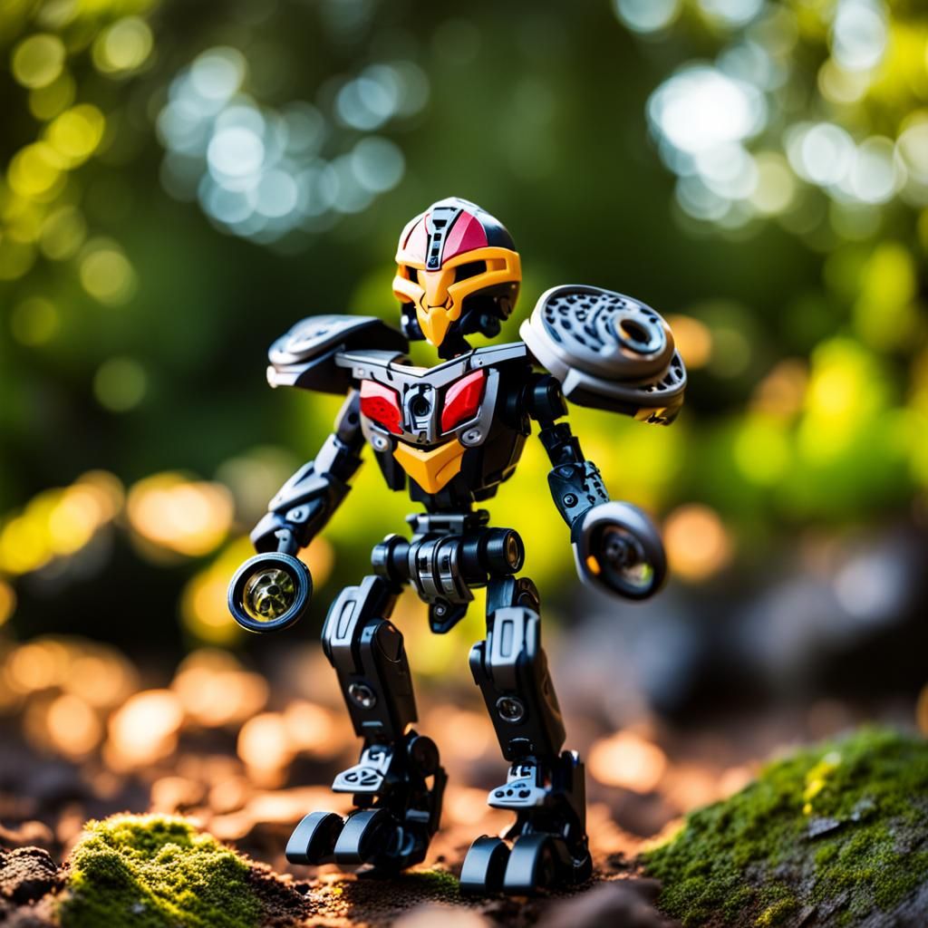 BIONICLE Toy in Professional Photography Style