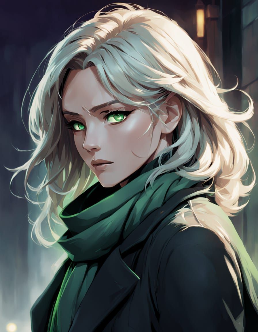 Intimate Moment Between Anime-Inspired Lovers