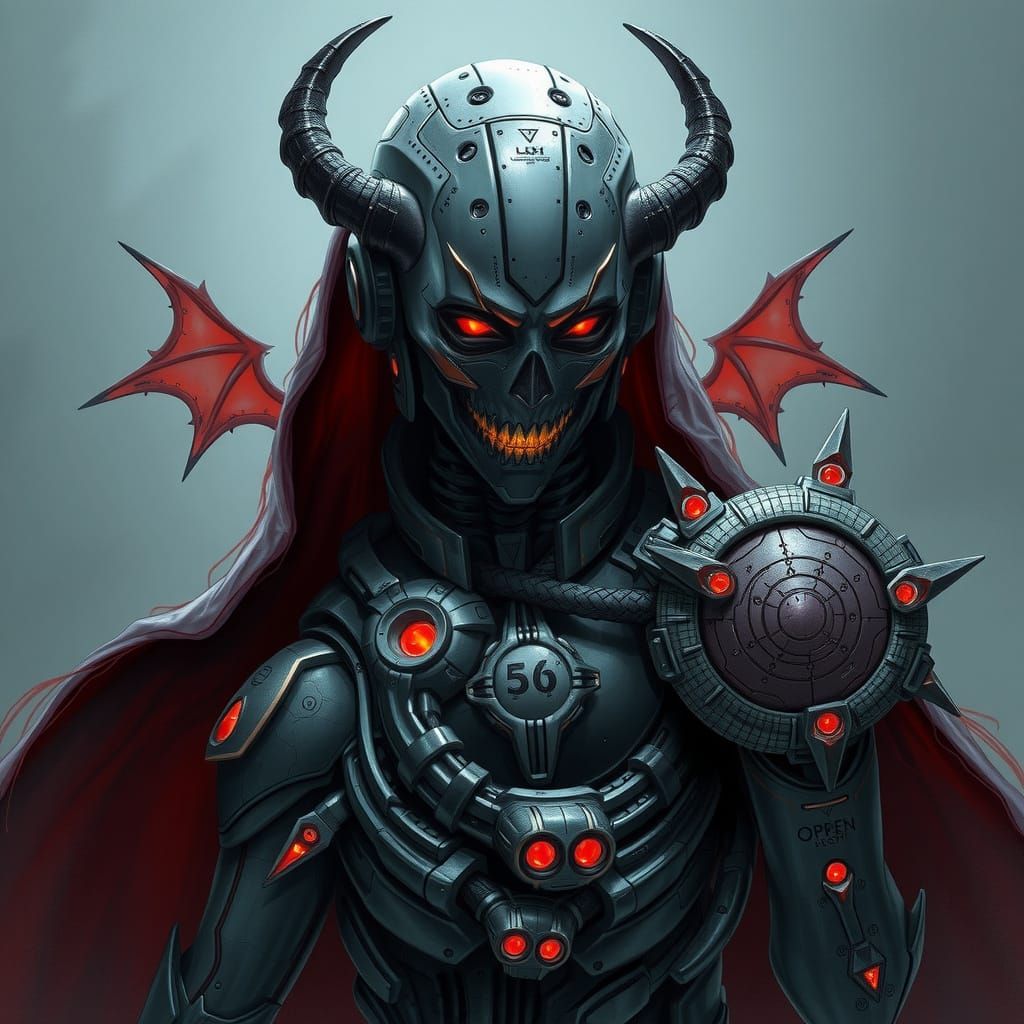 High tech vampire cyborg.