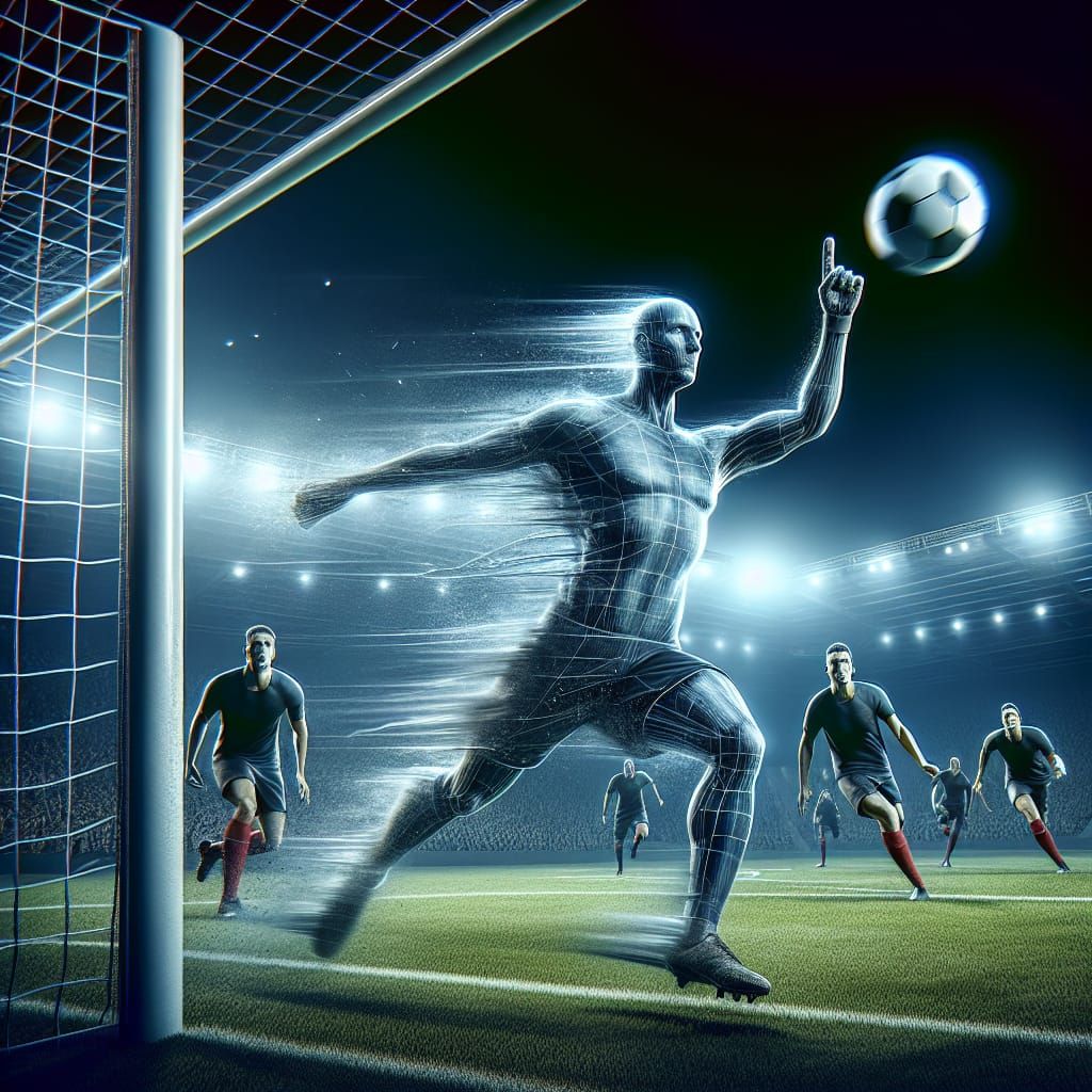 Intense Soccer Moment Captured in Motion