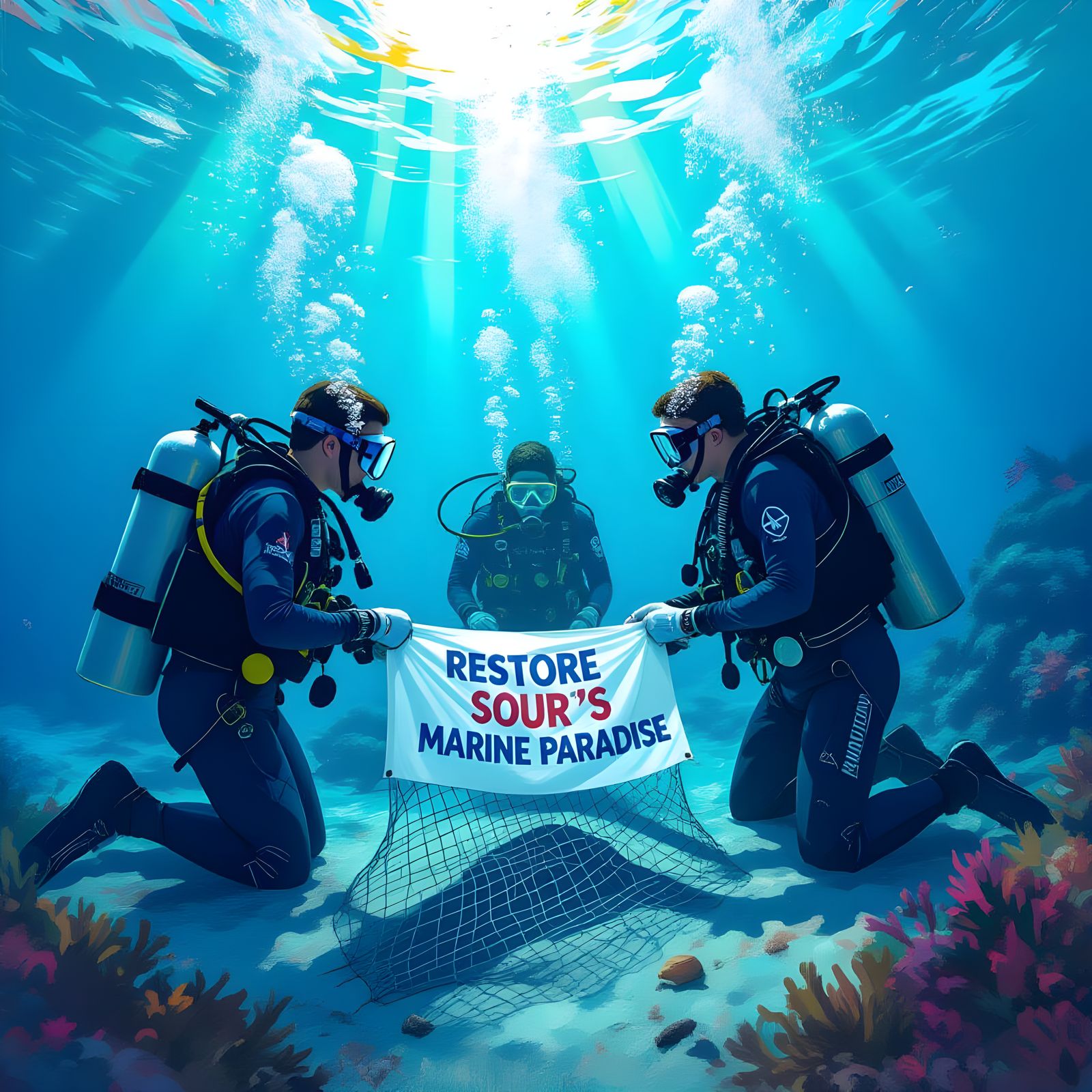 Lebanese Diving Center: Ghost Net Removal Poster