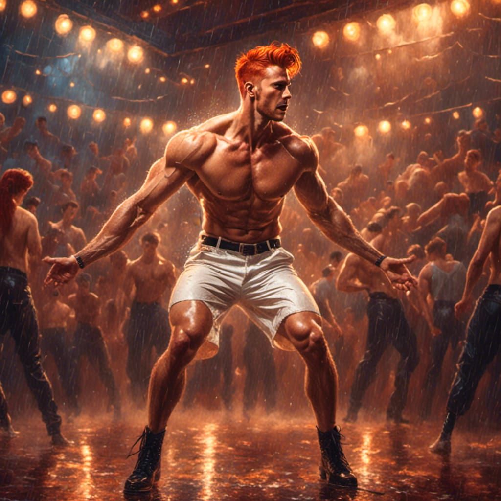 Sweaty Redhead Singer's Rockabilly Performance