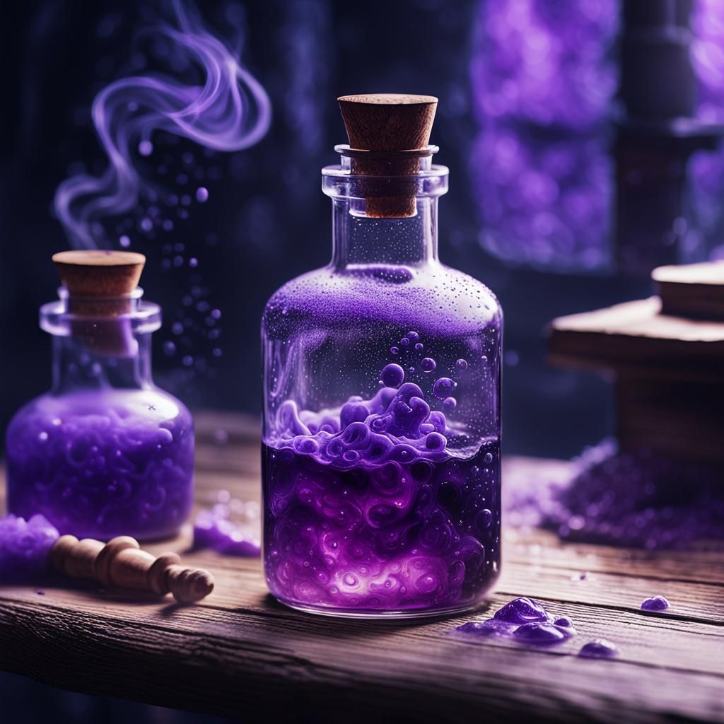 Mystical Potion of Gaseous Form in Ethereal Style