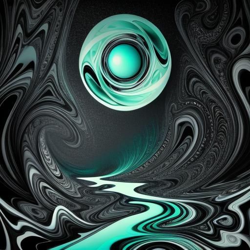 Abstract Surrealism in Black and White