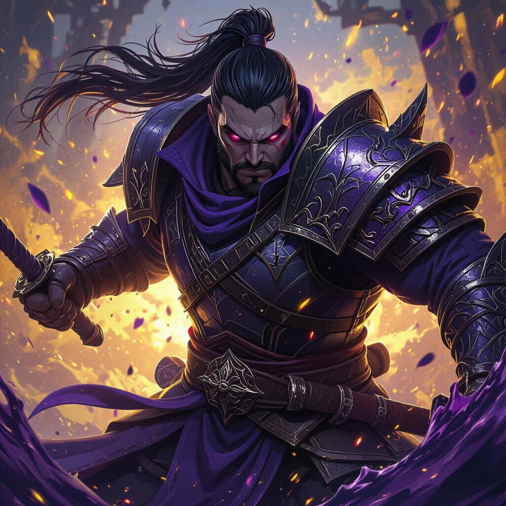 Fierce Fighter Art for Trading Card Game