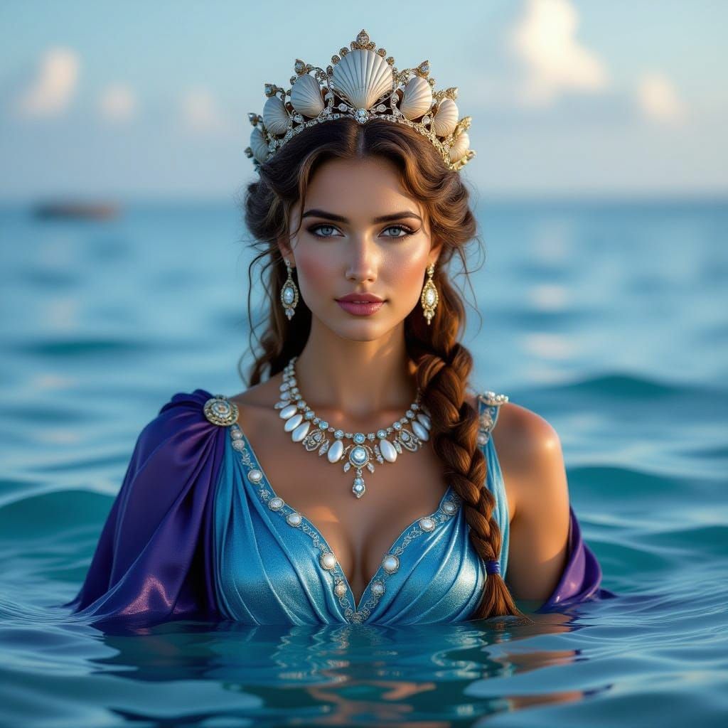 Ethereal Calaina Emerges from the Adriatic Sea