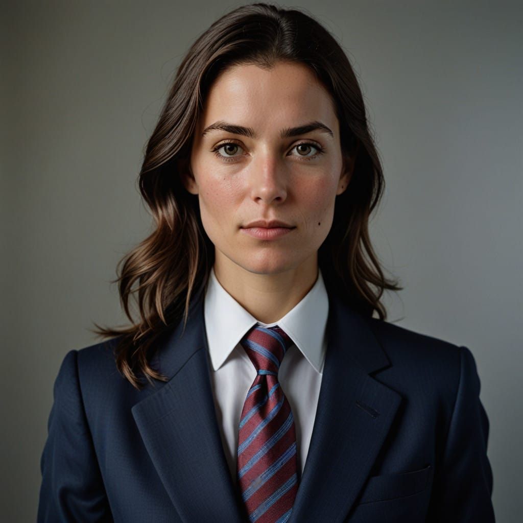 Sharp British Businessman in Formal Portrait