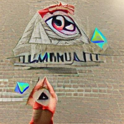 Abstract Illuminati Symbolism and Geometric Design