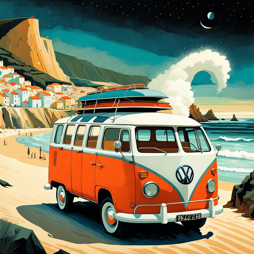 VOLKSWAGEN VAN SURF TRIP - NAZARÉ BEACH