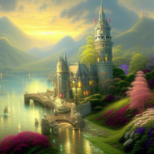 Epic Knights and Ladies in Ethereal Fantasy