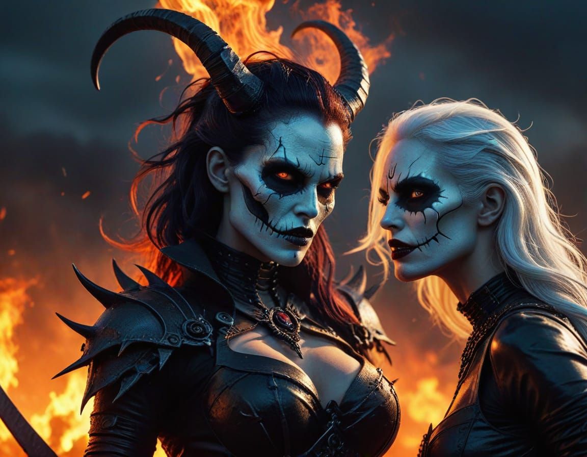 Lilith vs Lady Death: Dark Fantasy Battle