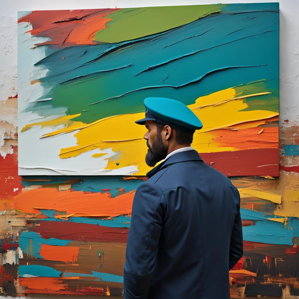 Vibrant Impasto Painting in Children's Book Style