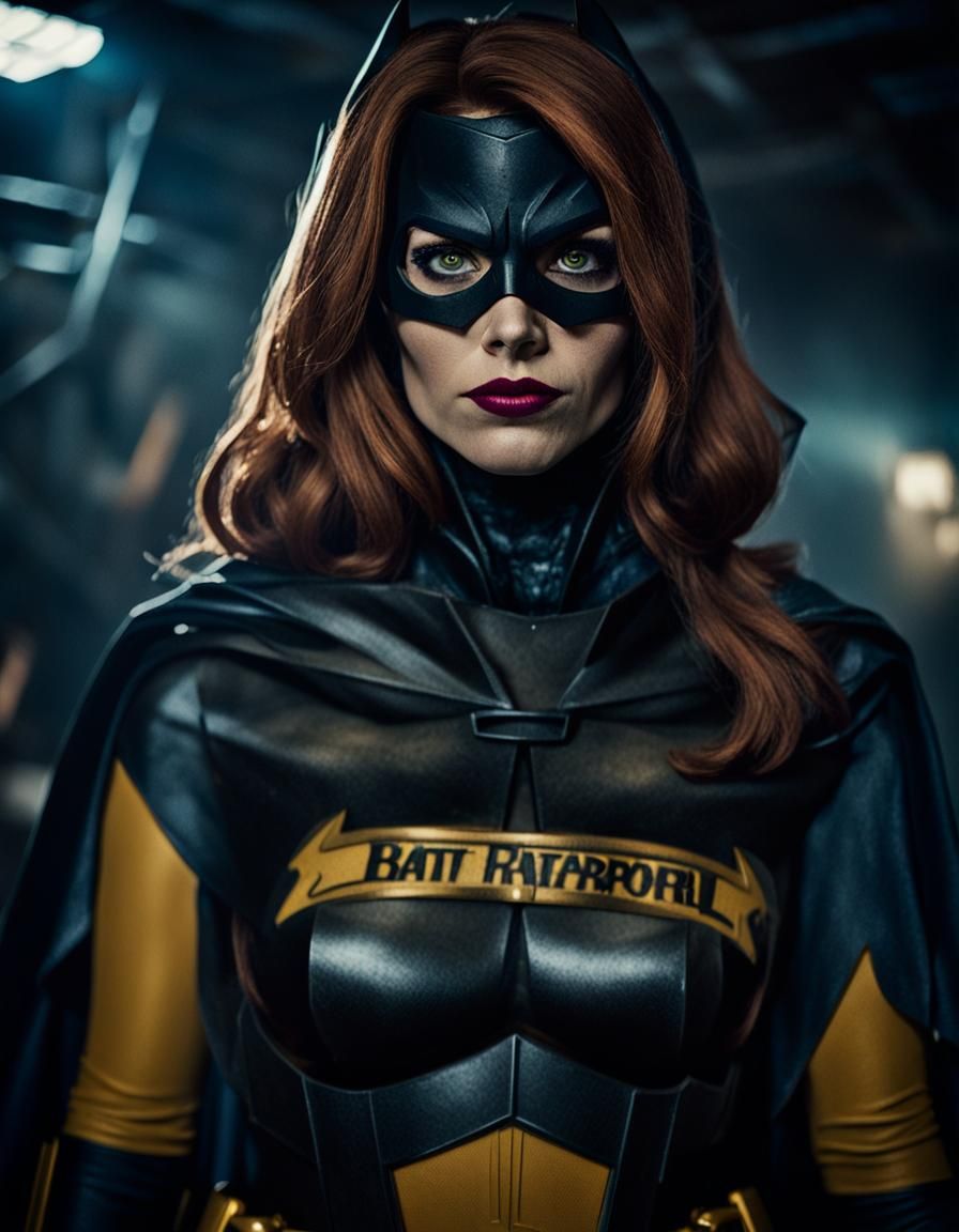 Gritty Batgirl Film Still in Dimly Lit Batcave