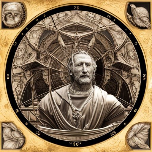 märchenhafte mitteraltliche astronomische Turmuhr Sensenmann  putten hexe gold 64 megapixels magnificent photorealistic