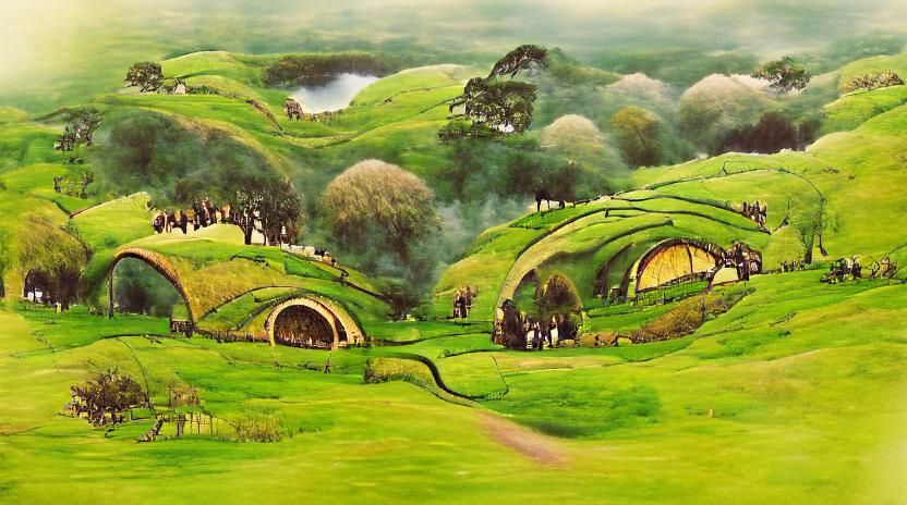 Picturesque Green Hills Landscape