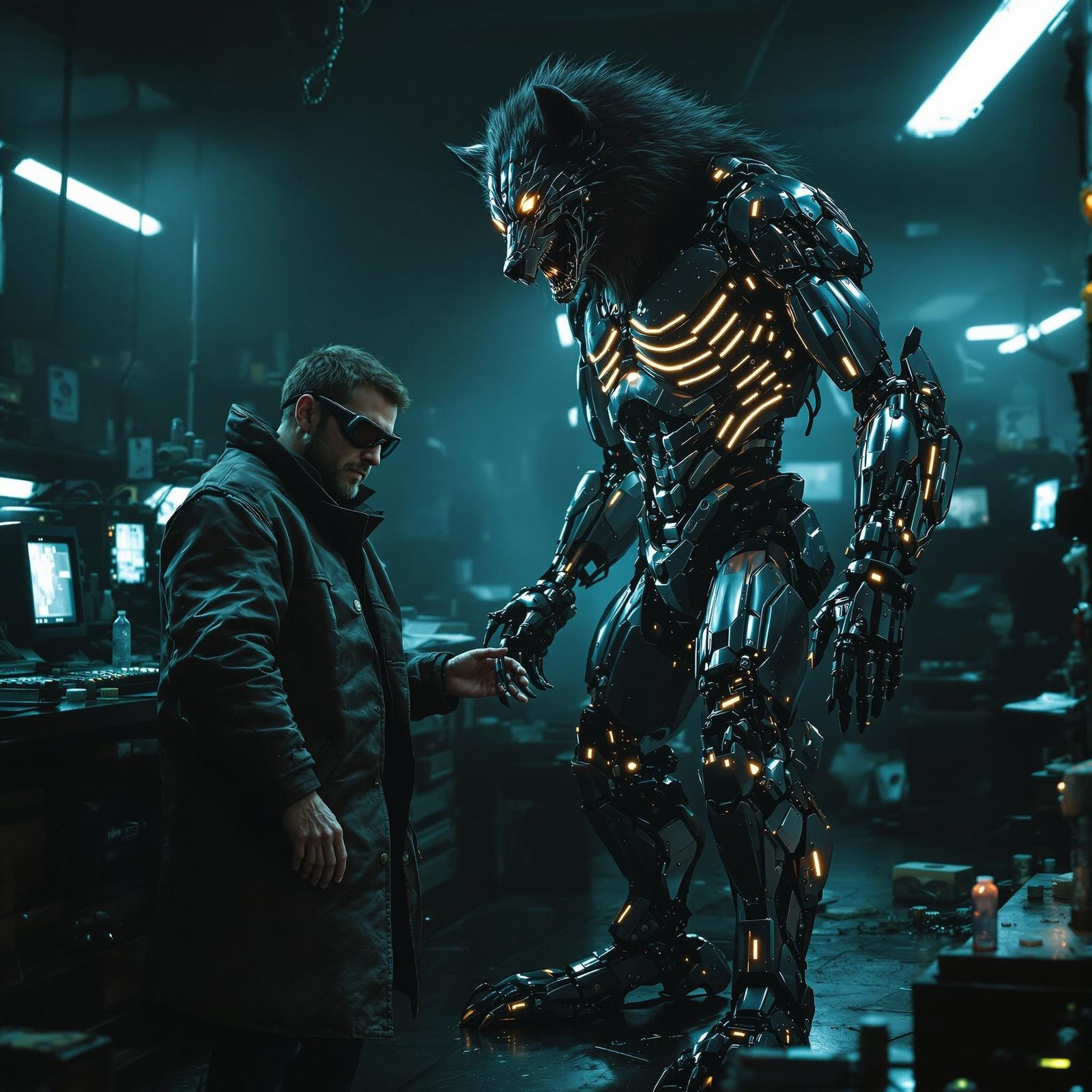 Scientist Crafts Bionic Werewolf in Haunting Laboratory