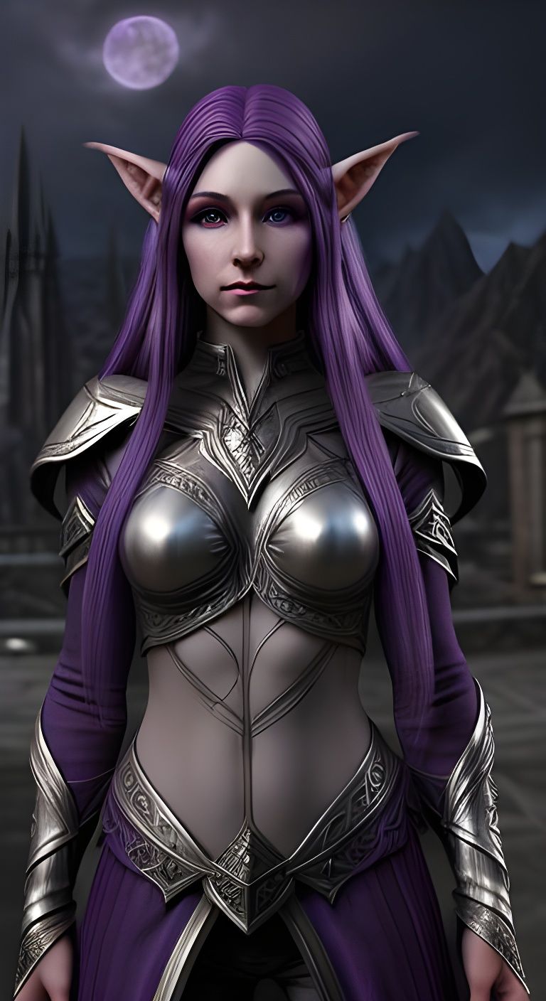 Purple Night Elf