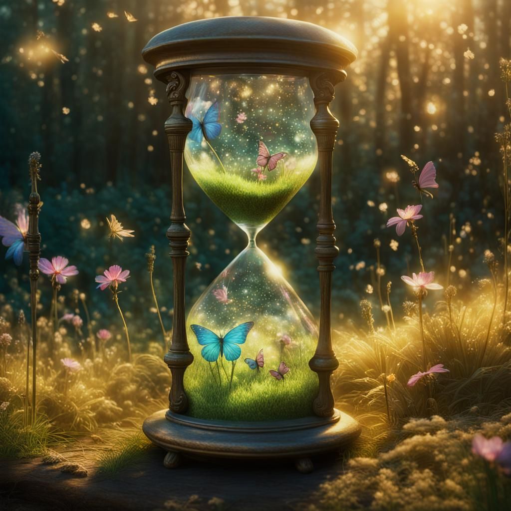 Hourglass of Pixie Dust in Morning Light
