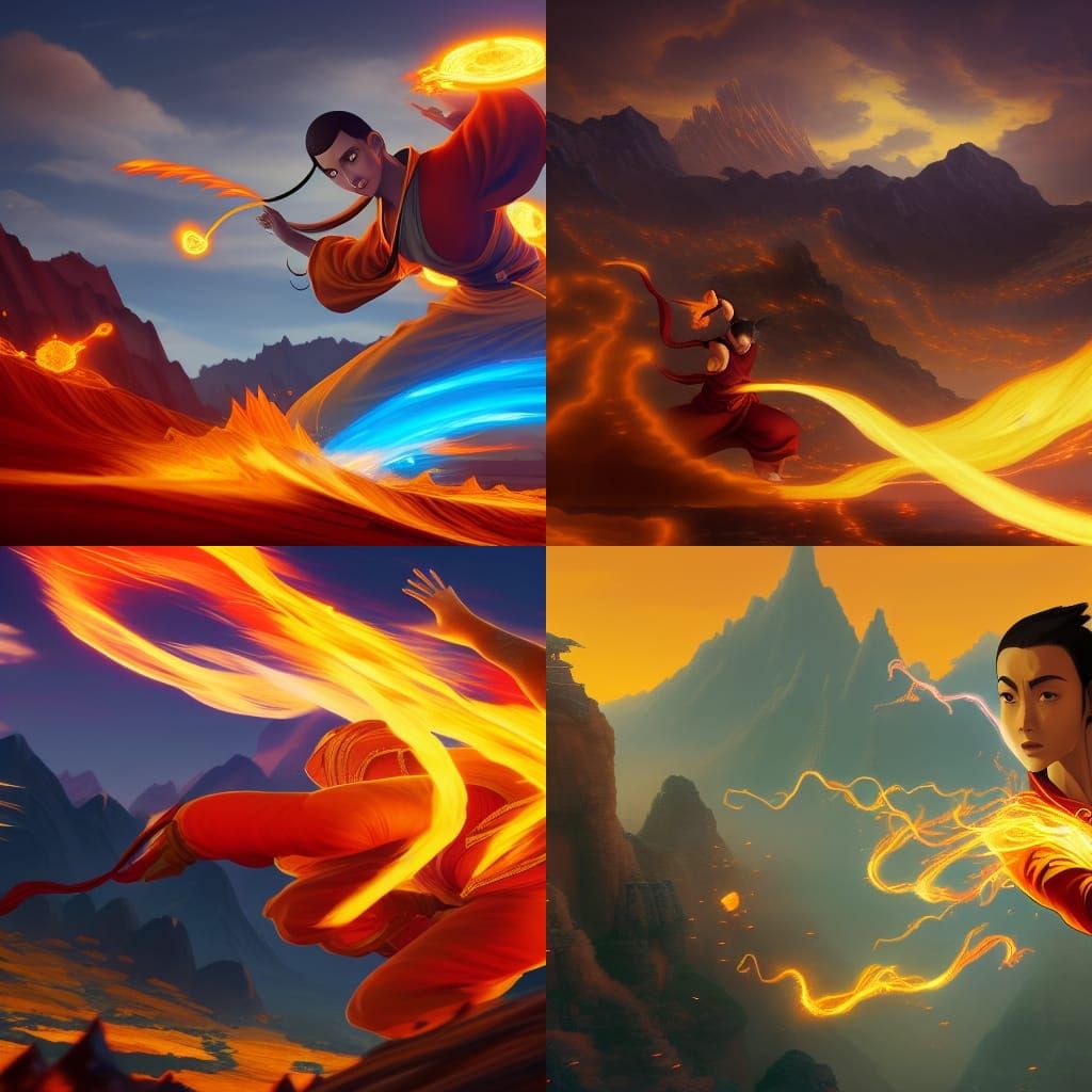 Avatar Airbending Against the Fire Nation