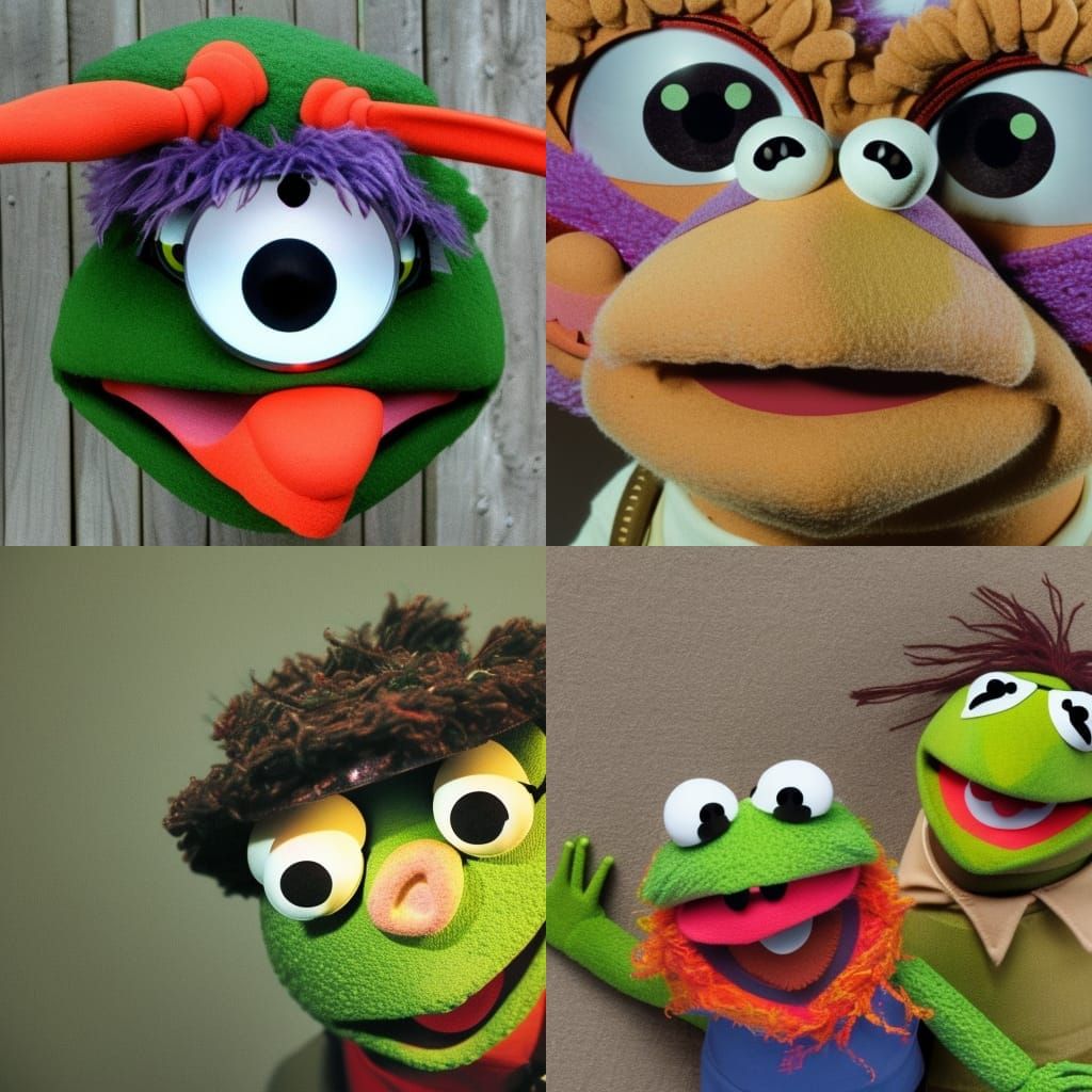 Surreal Hills with Muppet Eyes