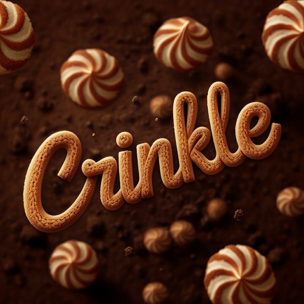 Crinkle Cookies Spell "Crinkle" in Fantasy Art