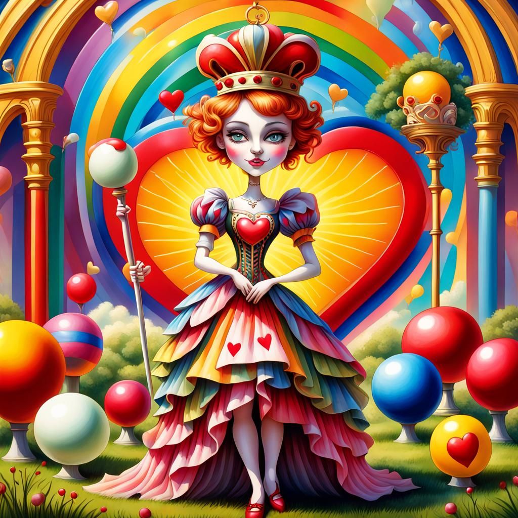 Fairy Queen of Hearts Plays Croquet