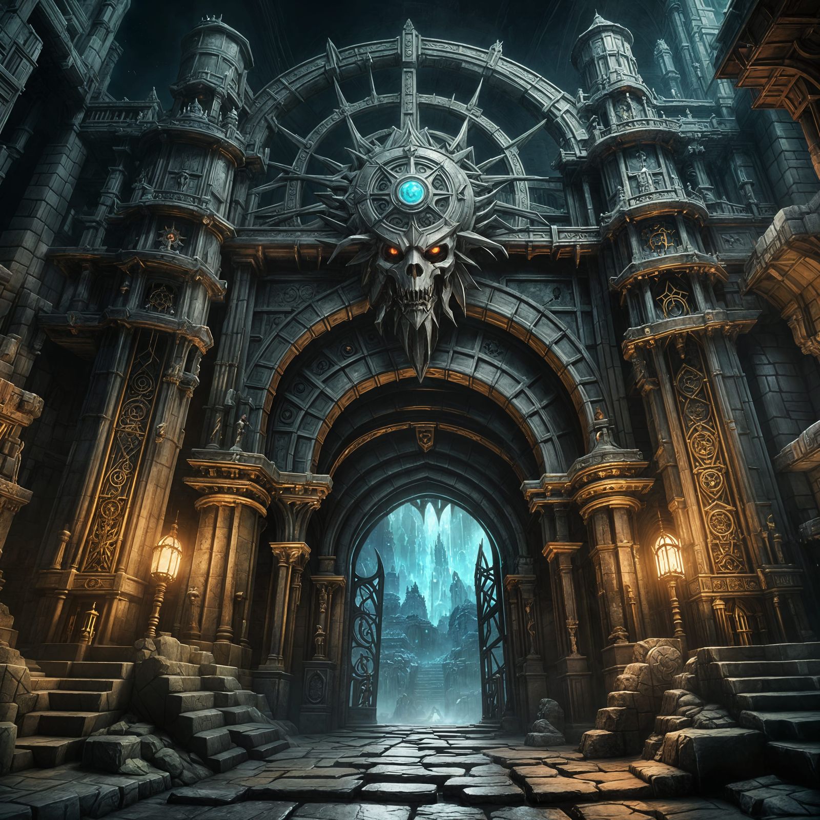 Chaos Gate inside a Dungeon