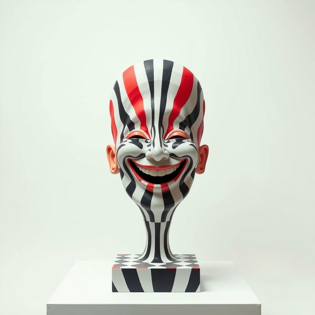 Surreal Minimalist Sculpture in Optical Illusion