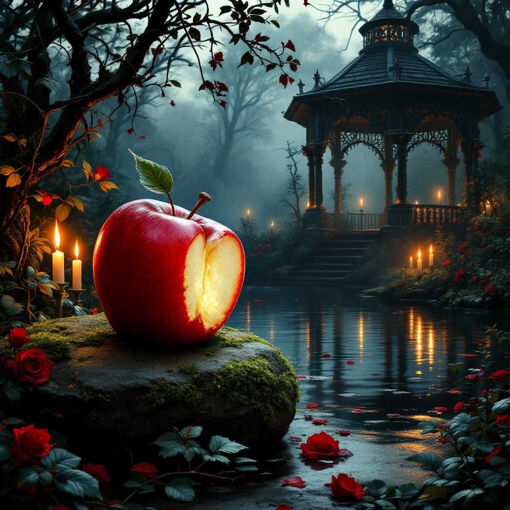 Sinister Garden with Poisoned Apple