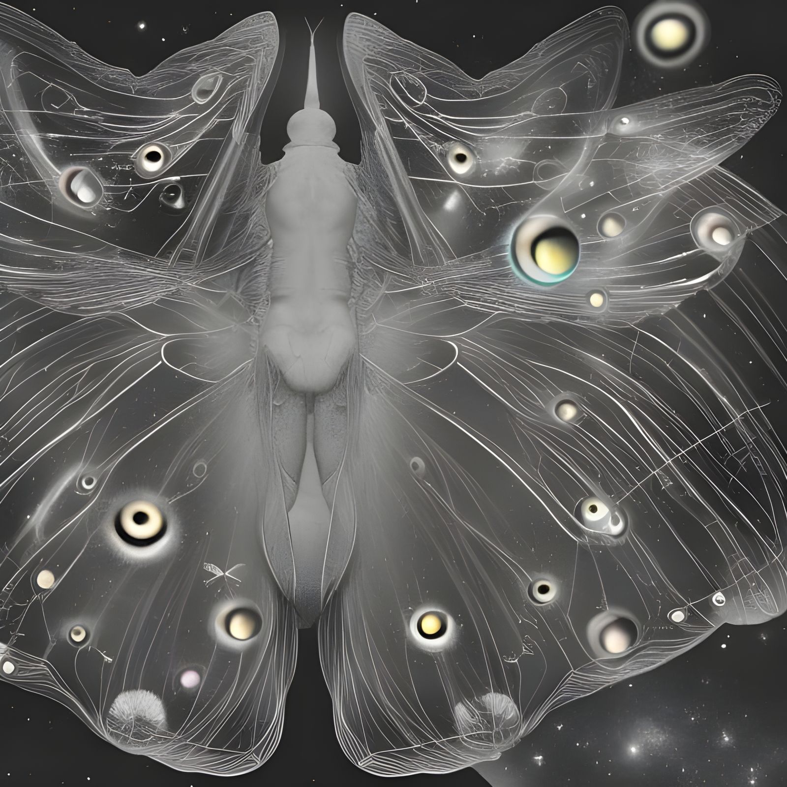 Cyborg Moth in Trashed House: Hyperrealism