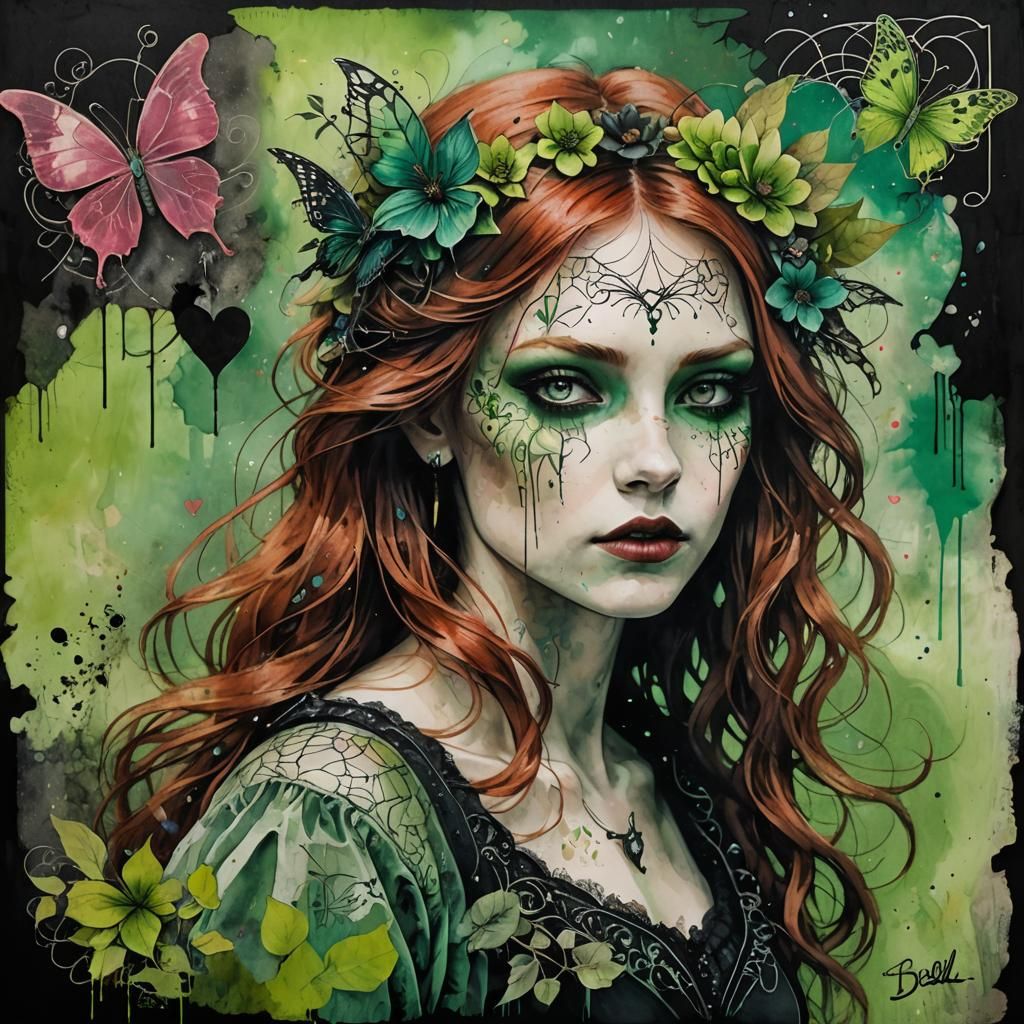 Romantic Gothic Fusion: A Surreal Spring Fever Dream