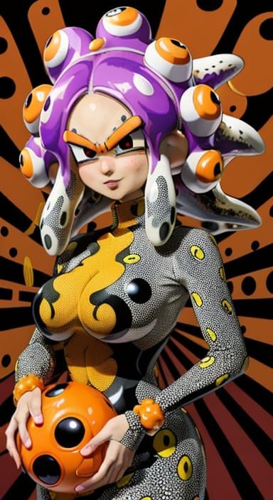 Lady in Splashing Colors: Downtown LA Gallery