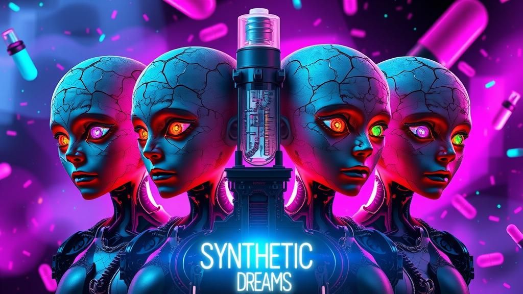 Eerie Cybernetic Dolls with Glowing Eyes