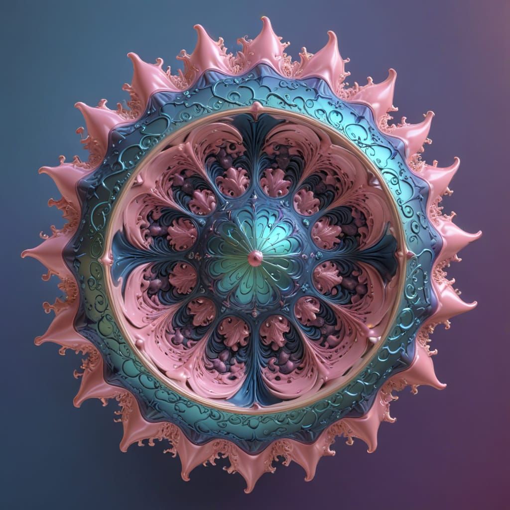 Mandelbulb Fractal With Anthropomorphic Features in 3D