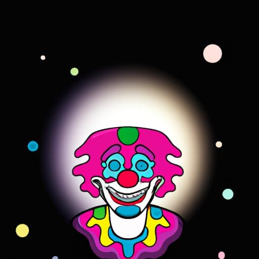 Menacing Alien Clown from Outer Space