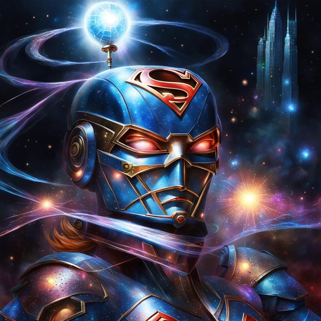 Supergirl Droid Disco Dance in Ethereal Style