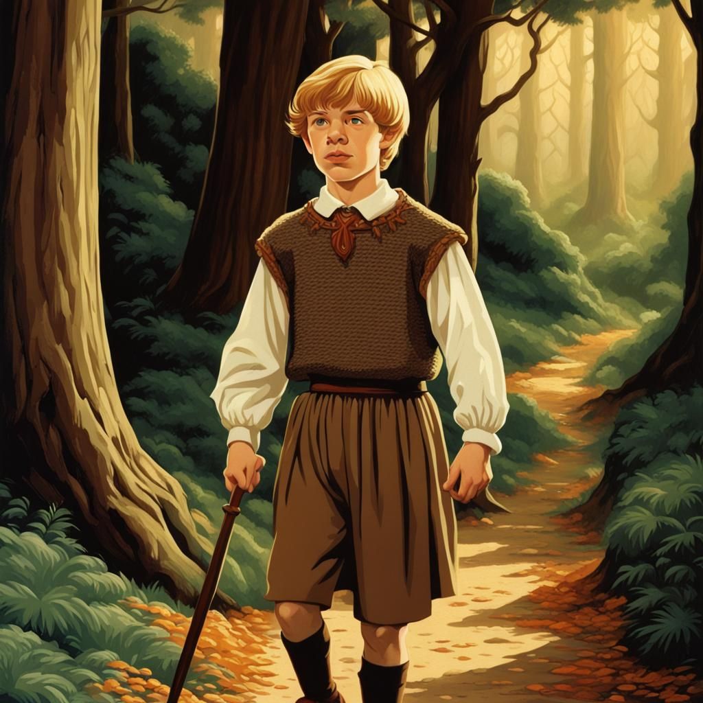Edmund of Narnia in Hildebrandt Style