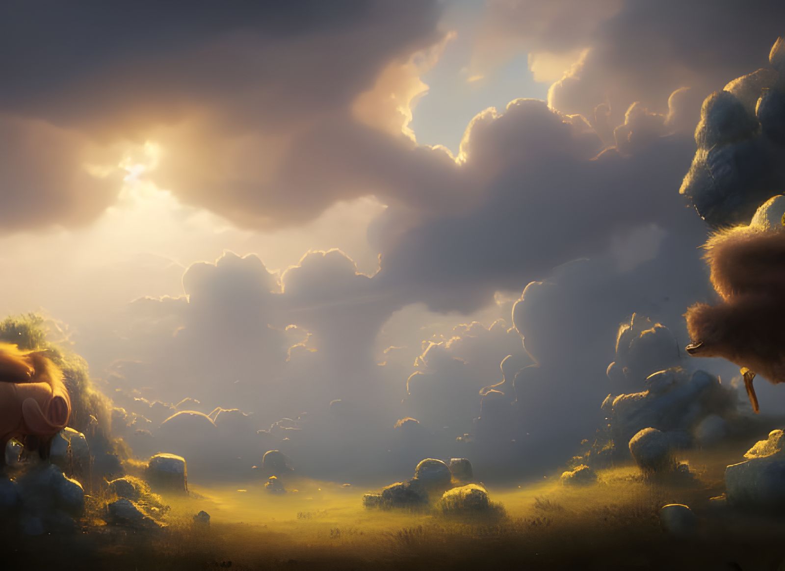 Dreamy Animal Clouds Inspired by Studio Ghibli