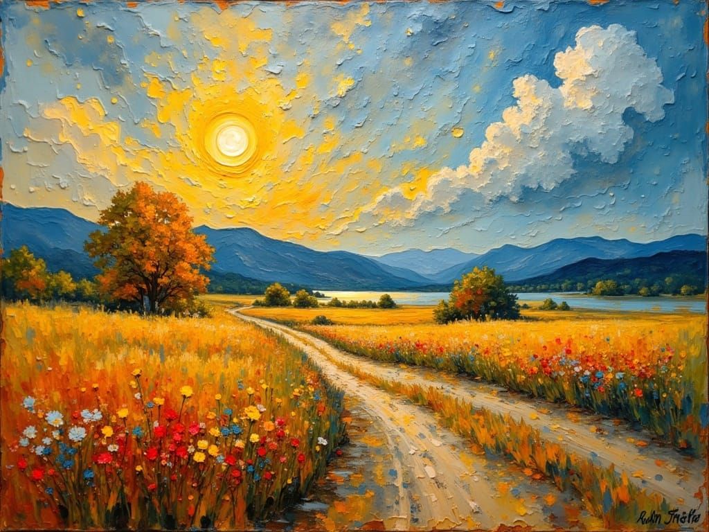 Van Gogh <lora:Organic impasto:0.6> abstract impasto gouache...