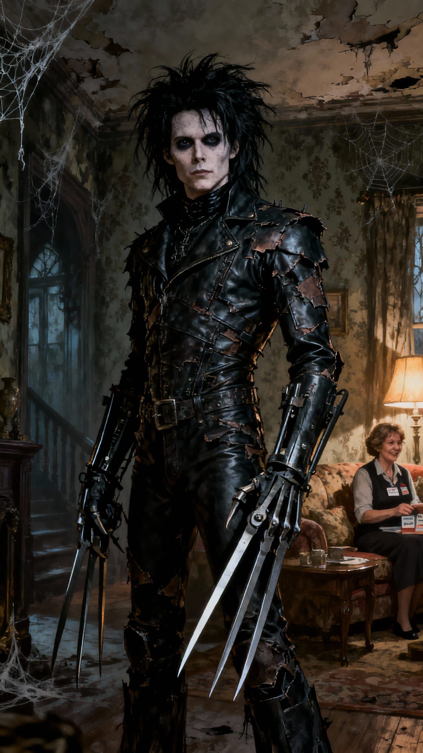 Edward Scissorhands in Gothic Fantasy Style
