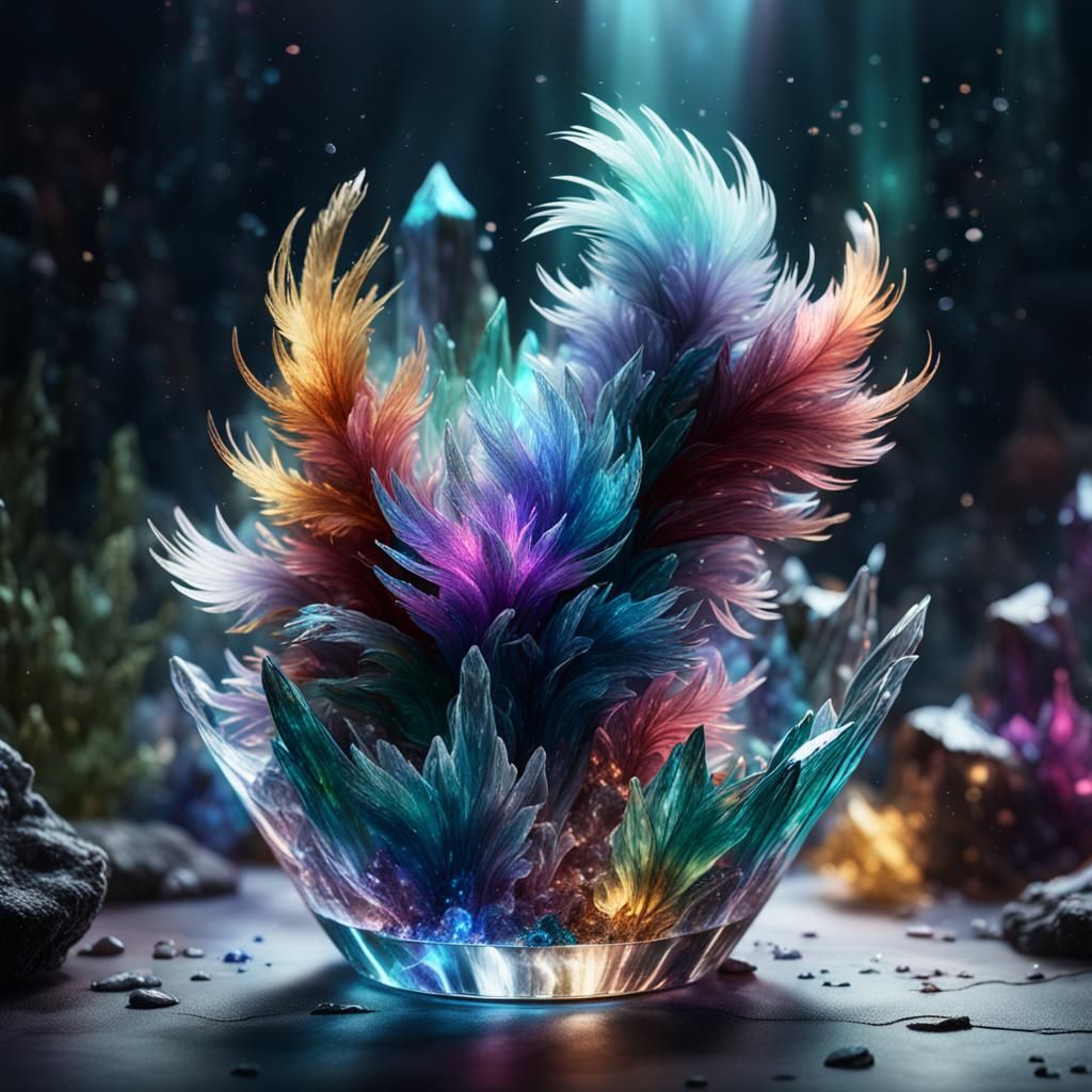Magical Crystal Silkie in Galaxy Colors