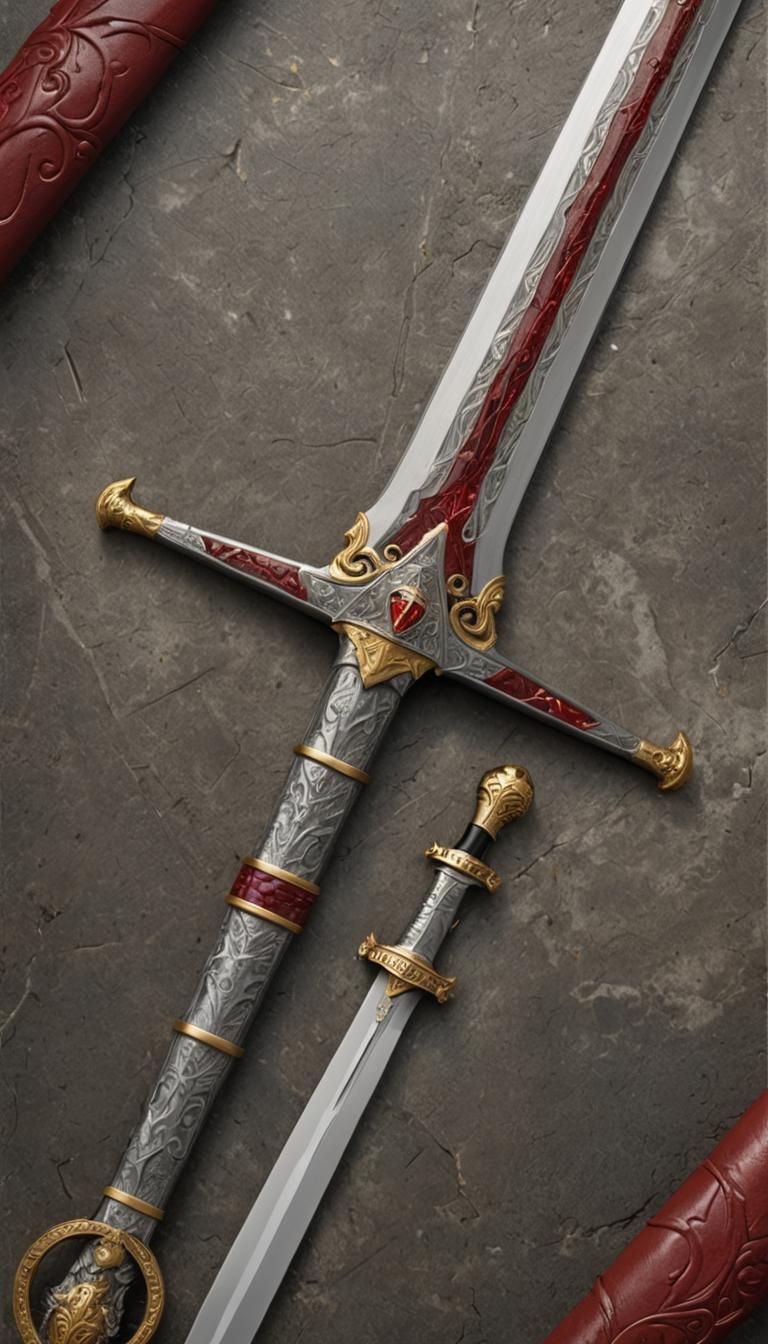 Sword of Gryffindor: Hyperdetailed Dark Fantasy Art