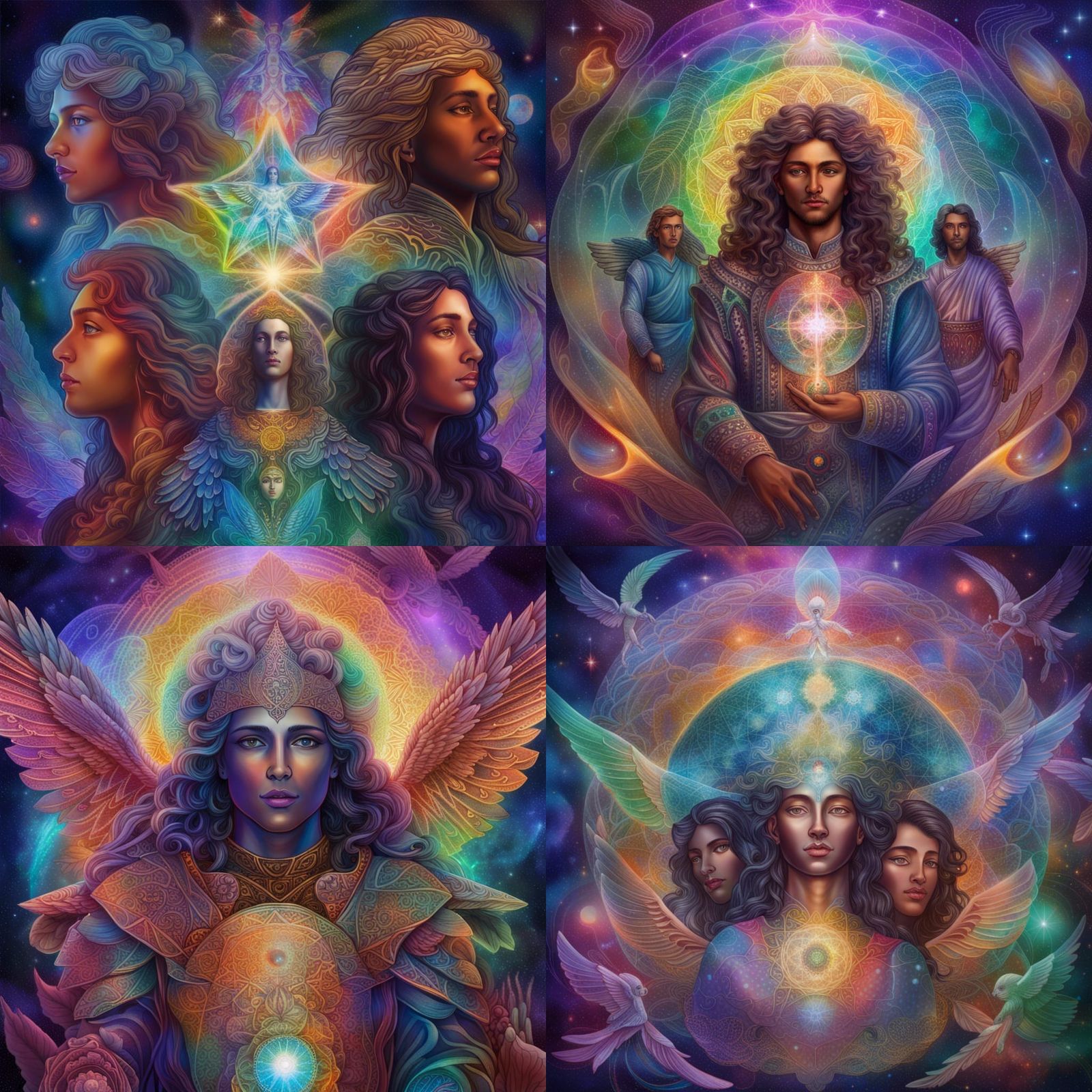 Archangels Offer Healing: A Cosmic Illustration