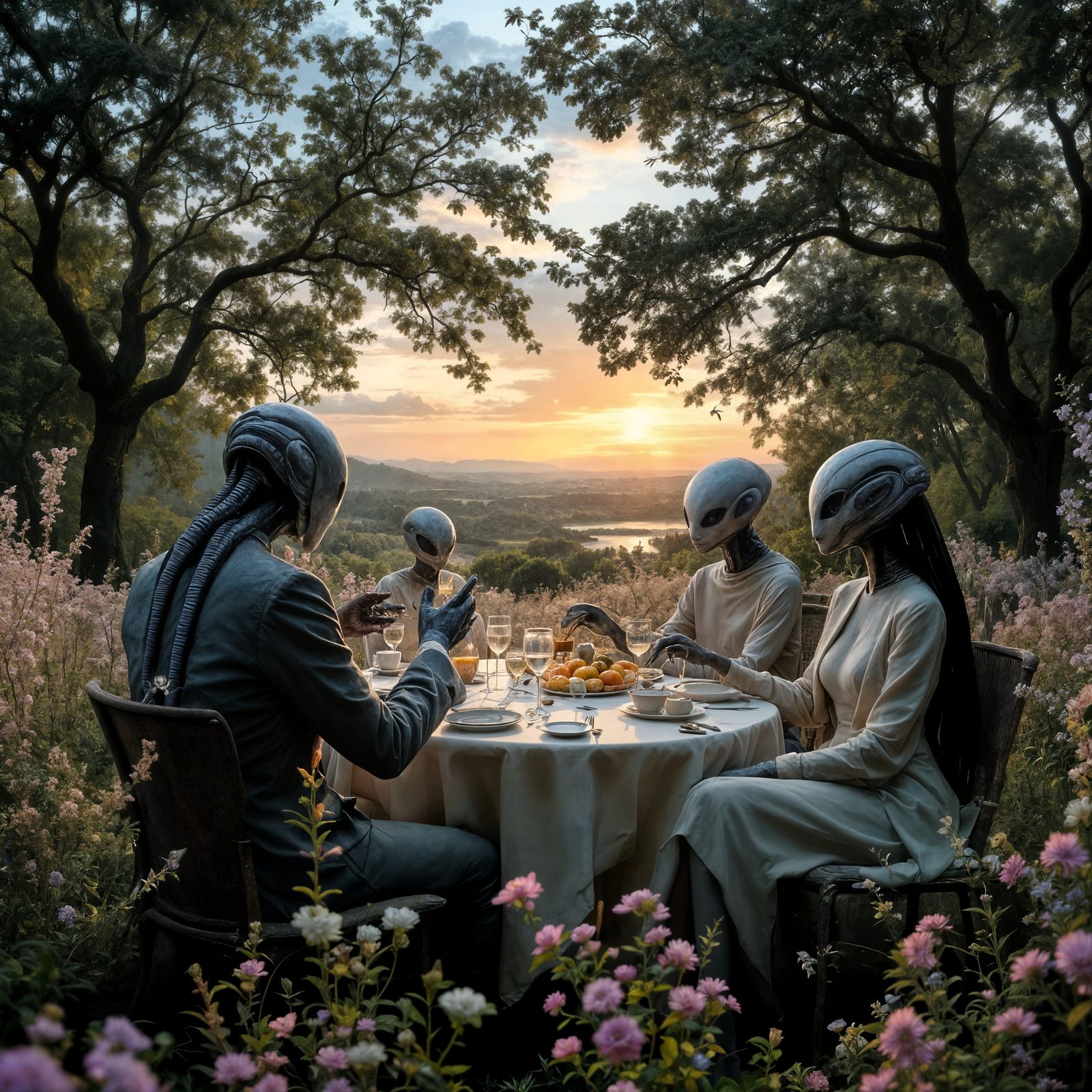 supper in the back yard - late spring