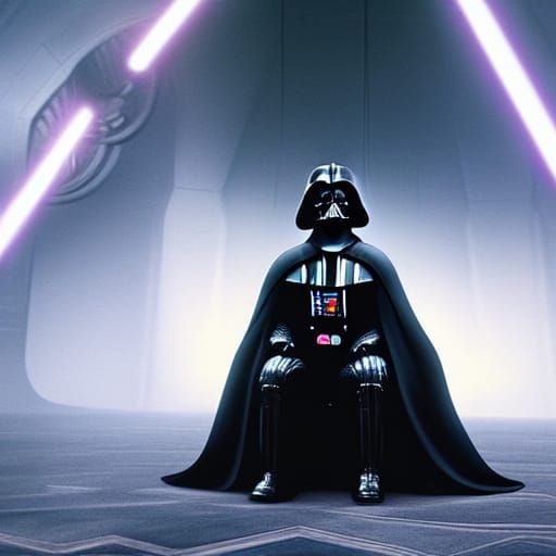 Darth Vader Kneels Before Emperor Palpatine