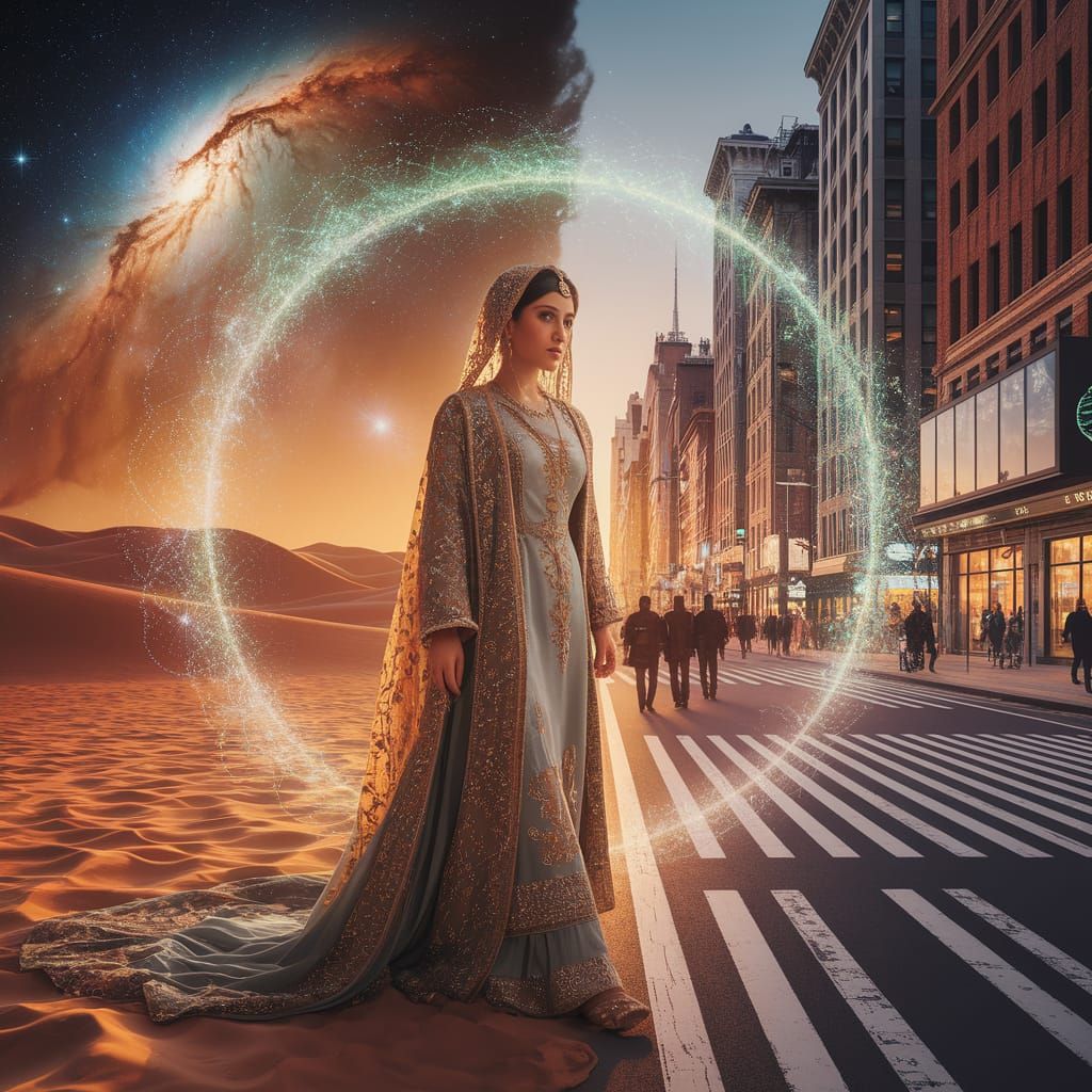 Persian Princess Travels Through Time Portal