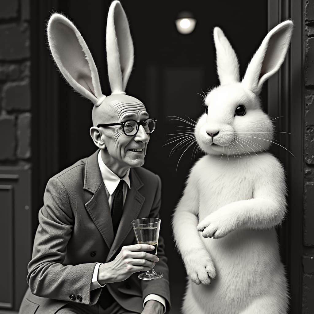 White rabbit named Harvey